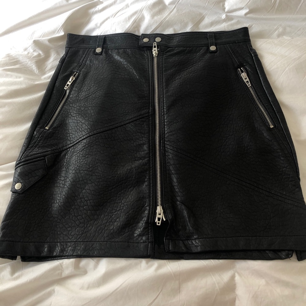 BlankNYC Vegan Leather Moto Skirt